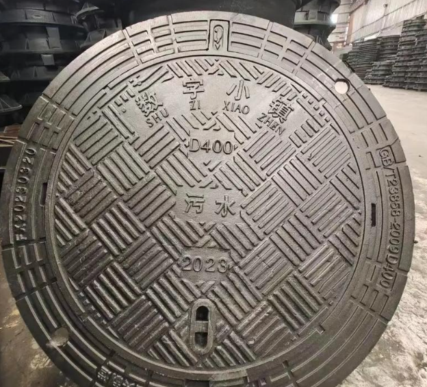 日喀则球墨铸铁防沉降井盖展示